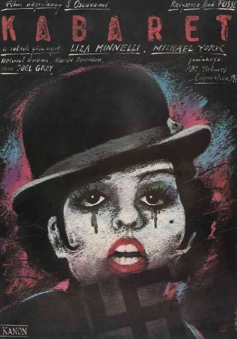 Framed Print : CABARET, (aka KABARAET), Liza Minnelli on Polish poster art, 1972