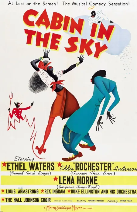 Framed Print : CABIN IN THE SKY, poster art, illustration by Al Hirschfeld, 1943