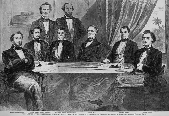 Framed Print : Cabinet of the Confederate States at Montgomery, Alabama, 1861 Framed Print : Cabinet of the Confederate States at Montgomery, Alabama, 1861