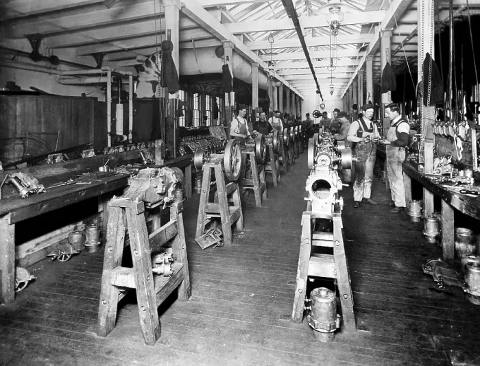 Framed Print : Cadillac Motor Company, circa 1920. Courtesy: CSU Archives / Everett Collection
