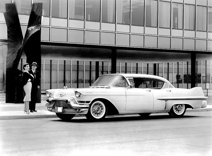 Framed Print : Cadillac Sedan De Ville, 1957. Courtesy: CSU Archives  /  Everett Collection