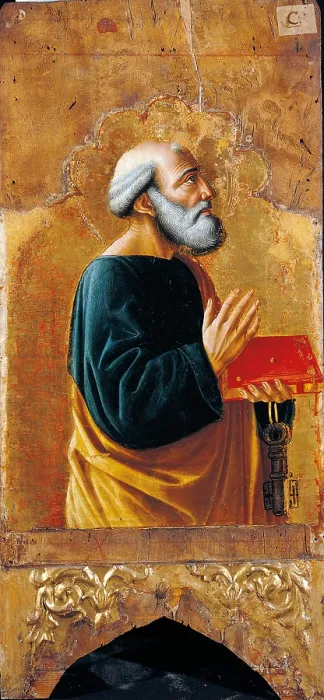 Framed Print : Cagli Polyptych, by Niccol di Liberatore (Niccol da Foligno) known as lAlunno, 1465, 15th Century, tempera on poplar panel, - Italy, Lombardy, Milan, Brera Art Gallery. Detail Framed Print : Cagli Polyptych, by Niccol di Liberatore (Niccol da Foligno) known as lAlunno, 1465, 15th Century, tempera on poplar panel, - Italy, Lombardy, Milan, Brera Art Gallery. Detail