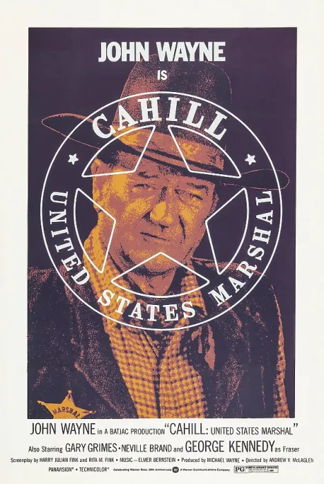Framed Print : CAHILL U.S. MARSHAL, (aka CAHILL: UNITED STATES MARSHAL), US poster art, John Wayne, 1973