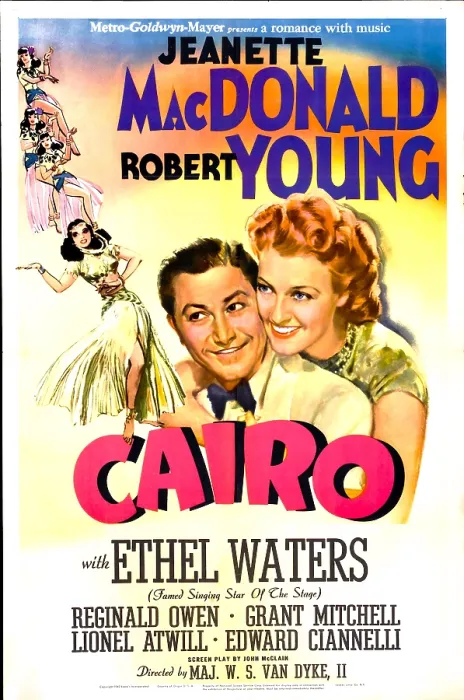 Framed Print : CAIRO, US poster, Robert Young, Jeanette MacDonald, 1942