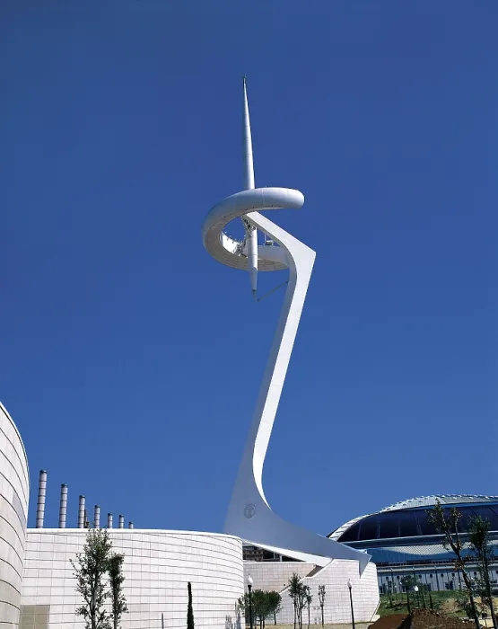 Framed Print : CALATRAVA, Santiago (1951). Telefonica Tower. 1992. SPAIN. CATALONIA. Barcelona. Montjuic. Architecture. AISA / Everett Collection - Image has fine art copyright Framed Print : CALATRAVA, Santiago (1951). Telefonica Tower. 1992. SPAIN. CATALONIA. Barcelona. Montjuic. Architecture. AISA / Everett Collection - Image has fine art copyright