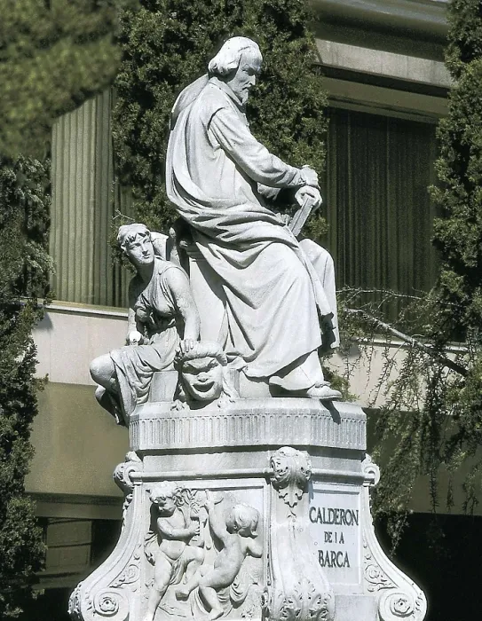 Framed Print : CALDERON DE LA BARCA, Pedro (1600-1681). Monument in Madrid. Sculpture on rock. SPAIN. MADRID (AUTONOMOUS COMMUNITY). Madrid. AISA / Everett Collection**US SALES ONLY**