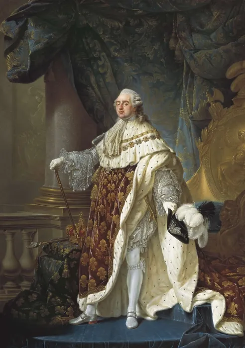 Framed Print : CALLET, Antoine Franois (1741-1823). Portrait of Louis XVI. end 18th c. Oil on canvas. AUSTRIA. Vienna. Kunsthistorisches Museum Vienna (Museum of Art History)