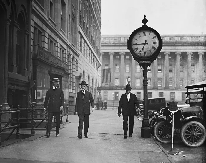 Framed Print : Calvin Coolidge walking on a Washington D.C. street in 1923. (BSLOC_2015_15_98) Framed Print : Calvin Coolidge walking on a Washington D.C. street in 1923. (BSLOC_2015_15_98)
