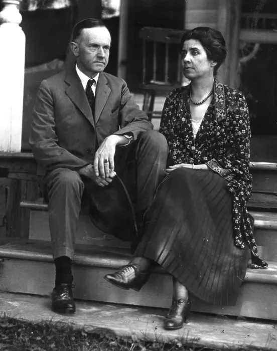 Framed Print : CALVIN COOLIDGE, with wife, c. 1923. Courtesy: CSU Archives  /  Everett Collection