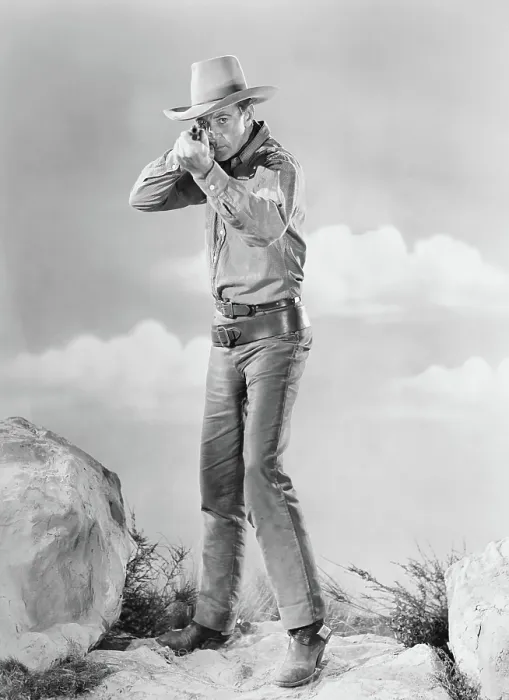 Framed Print : ALONG CAME JONES, Gary Cooper, 1945
