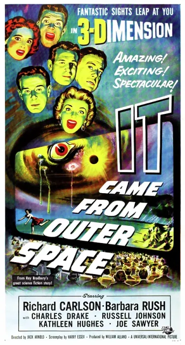 Framed Print : IT CAME FROM OUTER SPACE, Barbara Rush, Richard Carlson, Charles Drake, Kathleen Hughes, 1953