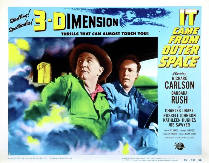 Framed Print : IT CAME FROM OUTER SPACE, from left: Joe Sawyer, Russell Johnson, 1953 Framed Print : IT CAME FROM OUTER SPACE, from left: Joe Sawyer, Russell Johnson, 1953