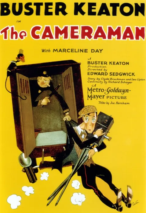 Framed Print : THE CAMERAMAN, Buster Keaton, 1928 Framed Print : THE CAMERAMAN, Buster Keaton, 1928