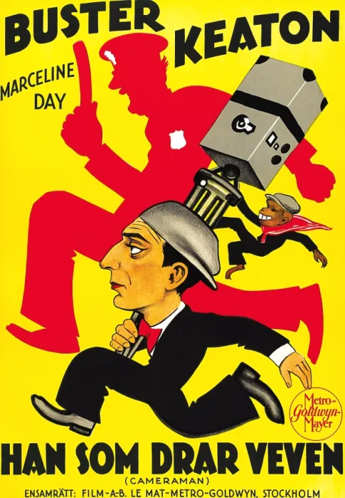 Framed Print : THE CAMERAMAN, Buster Keaton, 1928