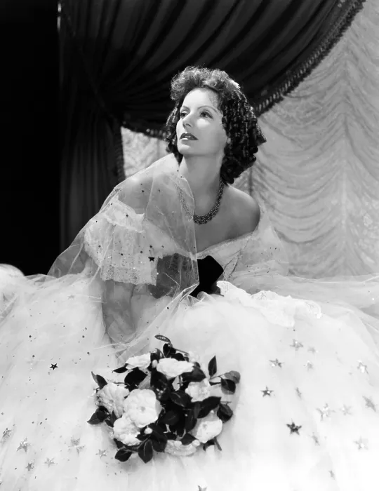 Framed Print : CAMILLE, Greta Garbo, in a gown by Adrian, 1936