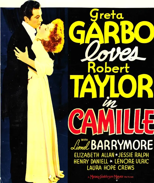 Framed Print : CAMILLE, from left: Robert Taylor, Greta Garbo on window card, 1936 Framed Print : CAMILLE, from left: Robert Taylor, Greta Garbo on window card, 1936