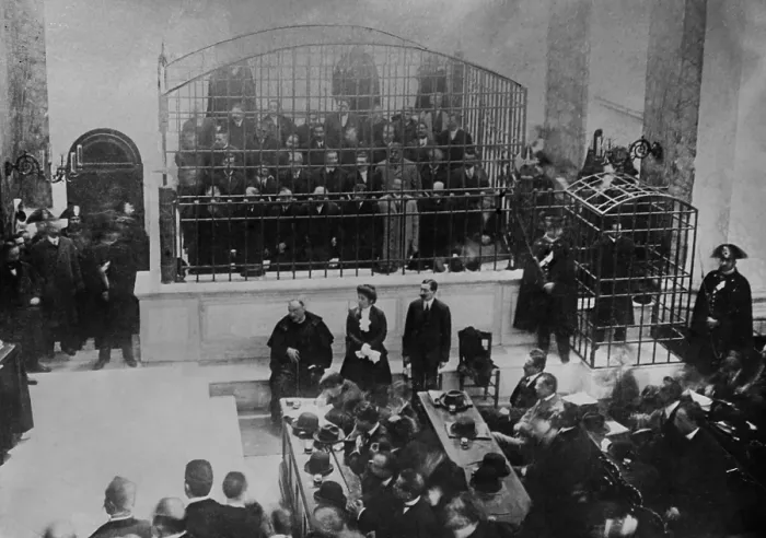 Framed Print : The Camorra trial in Viterbo began as a double murder trial against Enrico Alfano, but expanded to an expose of the Camorra, the crime syndicate in Campania