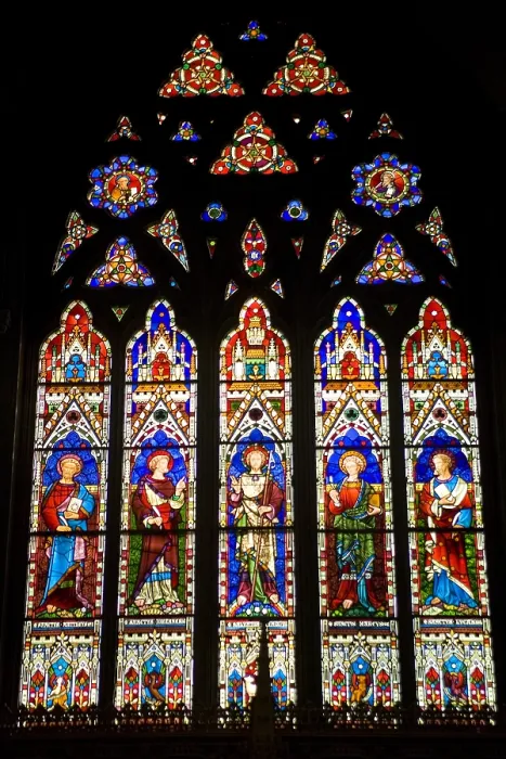 Framed Print : CANADA. Montreal. Christ Church Cathedral. Neo-Gothic. Glass window. - Roberto Garcia / Iberfoto / Everett Collection (162039)**US SALES ONLY**