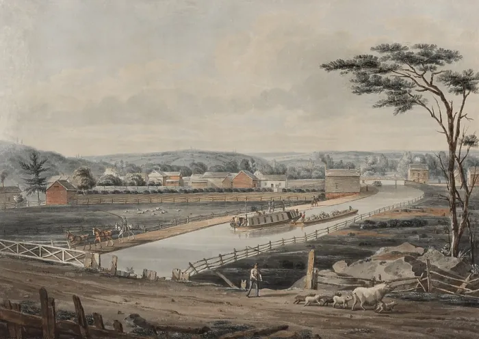 Framed Print : The canal made a profit in its first year, and generated good revenue until the tolls were abolished in 1883, 58 years after it opened