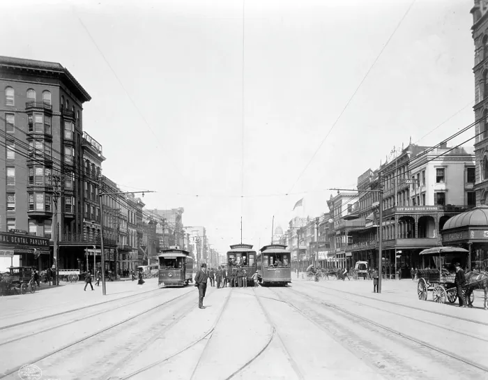 Framed Print : Canal Street, New Orleans, Louisiana, ca. 1907