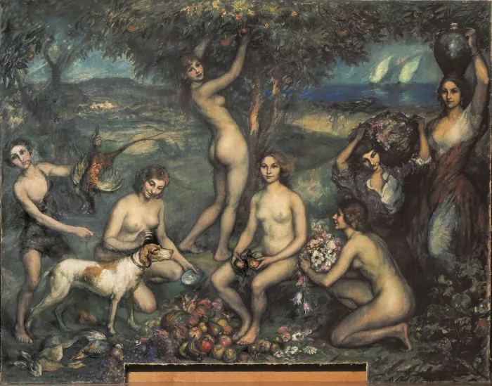 Framed Print : CANALS i LLAMBI, Ricard (1876-1931). Allegory of the Spring. 1920. Impressionism. Oil on canvas. AISA / Everett Collection**US SALES ONLY**