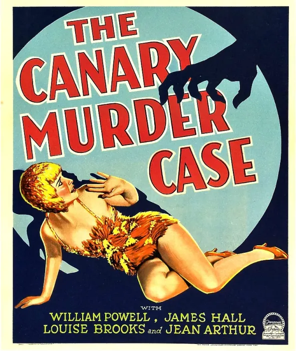 Framed Print : THE CANARY MURDER CASE, Louise Brooks on window card, 1929