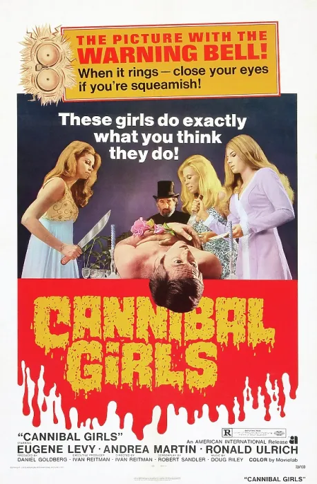 Framed Print : CANNIBAL GIRLS, Ronald Ulrich (rear), 1973
