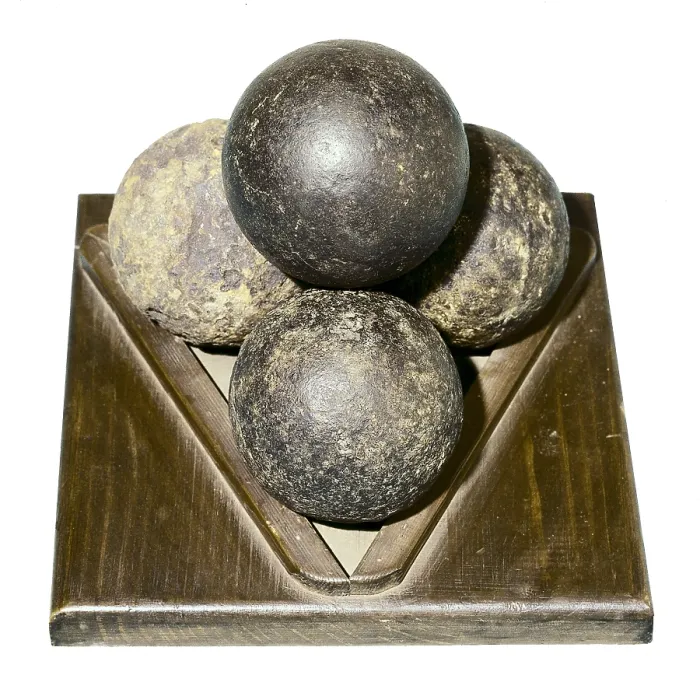 Framed Print : Cannon balls of the French batteries. SPAIN. Vitoria. Museum of the Armera (armoury). AISA / Everett Collection**US SALES ONLY**