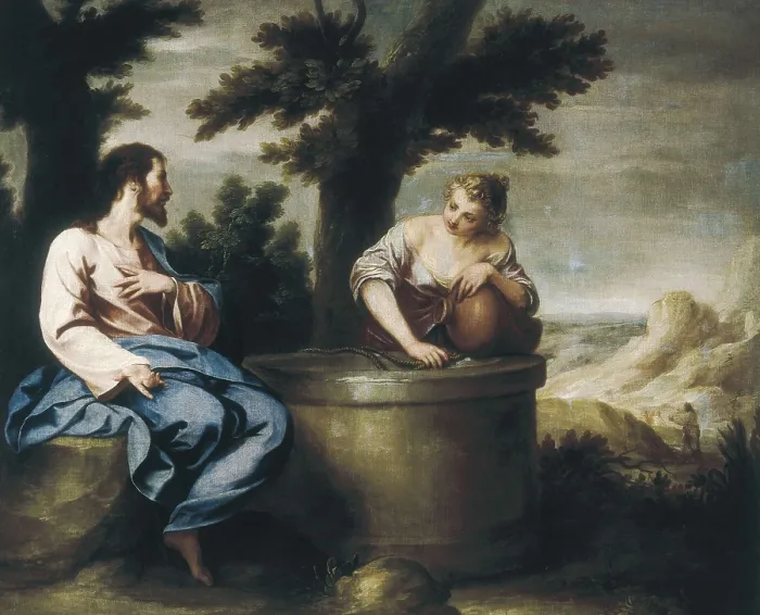 Framed Print : CANO, Alonso (1601-1667). Jesus and the Samaritan Woman. 1650s. Baroque art. Oil on canvas. SPAIN. Madrid. St. Fernando Royal Academy Museum Framed Print : CANO, Alonso (1601-1667). Jesus and the Samaritan Woman. 1650s. Baroque art. Oil on canvas. SPAIN. Madrid. St. Fernando Royal Academy Museum