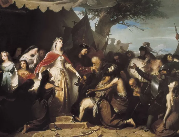 Framed Print : CANO DE LA PEA, Eduardo (1823-1897). Entrance of the Catholic Monarchs in Alhama. 1867. Romanticism. Oil on canvas. SPAIN. Sevilla. Fine Arts Museum Framed Print : CANO DE LA PEA, Eduardo (1823-1897). Entrance of the Catholic Monarchs in Alhama. 1867. Romanticism. Oil on canvas. SPAIN. Sevilla. Fine Arts Museum