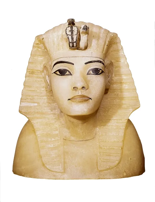 Framed Print : Canopic vase lid with Tutamkhamen's effigy. 1370 - 1352 BC. Egyptian art. New Kingdom. Sculpture in the round. EGYPT. Cairo. Egyptian Museum. Proc: EGYPT. Dayr al-Bahri Framed Print : Canopic vase lid with Tutamkhamen's effigy. 1370 - 1352 BC. Egyptian art. New Kingdom. Sculpture in the round. EGYPT. Cairo. Egyptian Museum. Proc: EGYPT. Dayr al-Bahri