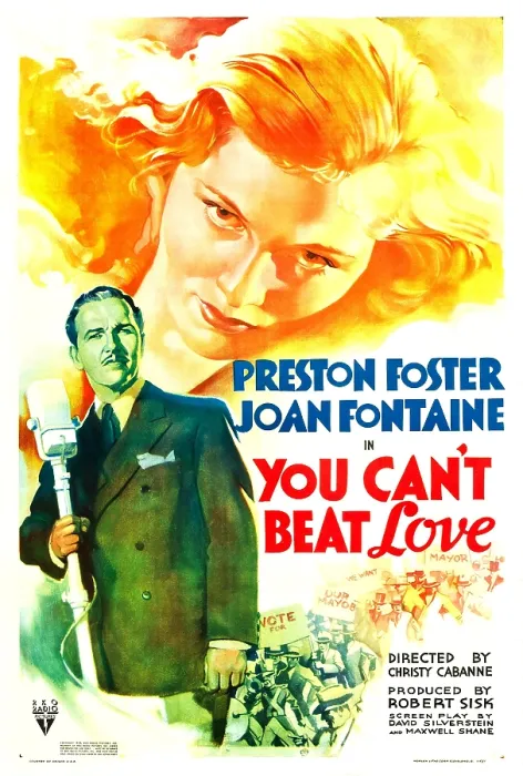 Framed Print : YOU CAN'T BEAT LOVE, US poster art, from left: Preston Foster, Joan Fontaine, 1937