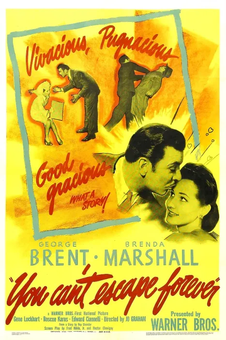 Framed Print : YOU CAN'T ESCAPE FOREVER, US poster, from left: George Brent, Brenda Marshall, 1942 Framed Print : YOU CAN'T ESCAPE FOREVER, US poster, from left: George Brent, Brenda Marshall, 1942