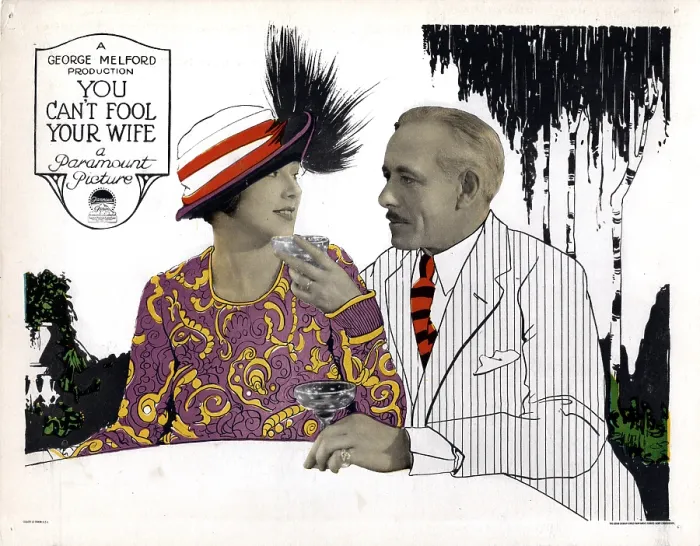Framed Print : YOU CAN'T FOOL YOUR WIFE, from left, Pauline Garon, Lewis Stone, 1923
