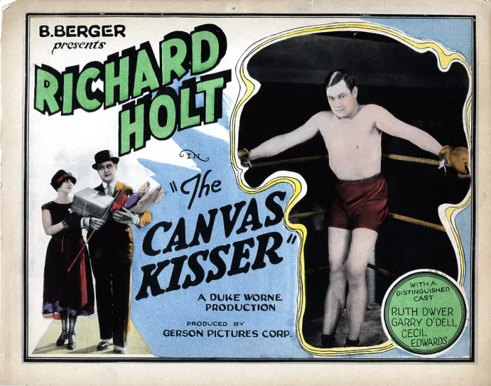 Framed Print : THE CANVAS KISSER, from left, Ruth Dwyer, Richard Holt, (aka Ashton Dearholt), 1925
