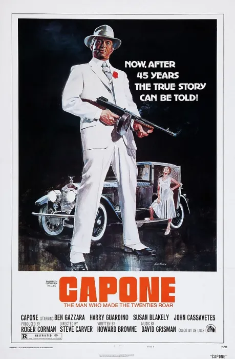 Framed Print : CAPONE, US poster art, front: Ben Gazzara; back: Susan Blakely, 1975, TM and Copyright 20th Century Fox Film Corp. All rights reserved / courtesy Everett Collection Framed Print : CAPONE, US poster art, front: Ben Gazzara; back: Susan Blakely, 1975, TM and Copyright 20th Century Fox Film Corp. All rights reserved / courtesy Everett Collection