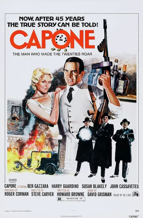 Framed Print : CAPONE, US poster, top from left: Susan Blakely, Ben Gazzara, 1975, TM & Copyright 20th Century Fox Film Corp. / courtesy Everett Collection Framed Print : CAPONE, US poster, top from left: Susan Blakely, Ben Gazzara, 1975, TM & Copyright 20th Century Fox Film Corp. / courtesy Everett Collection