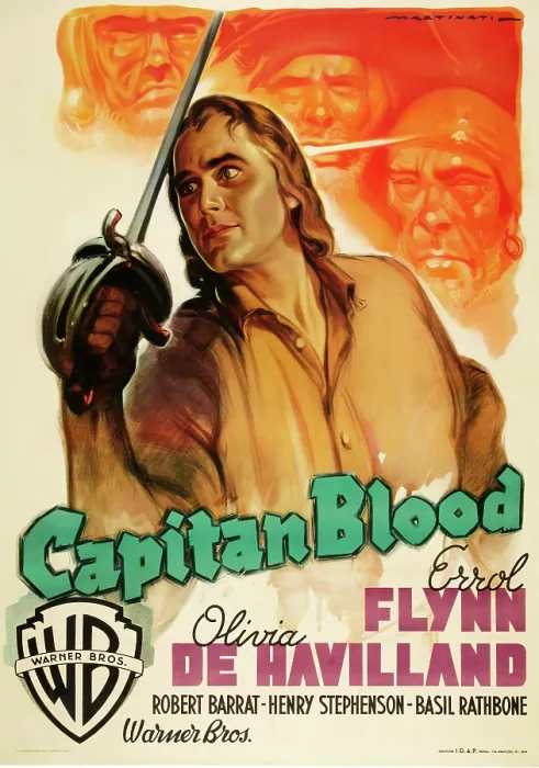 Framed Print : CAPTAIN BLOOD, (aka CAPITAN BLOOD), Errol Flynn, 1935