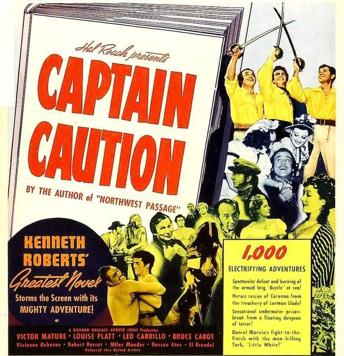 Framed Print : CAPTAIN CAUTION, window card, 1940 Framed Print : CAPTAIN CAUTION, window card, 1940