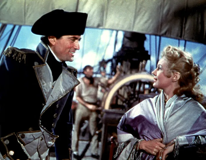 Framed Print : CAPTAIN HORATIO HORNBLOWER, Gregory Peck, Virginia Mayo, 1951 Framed Print : CAPTAIN HORATIO HORNBLOWER, Gregory Peck, Virginia Mayo, 1951