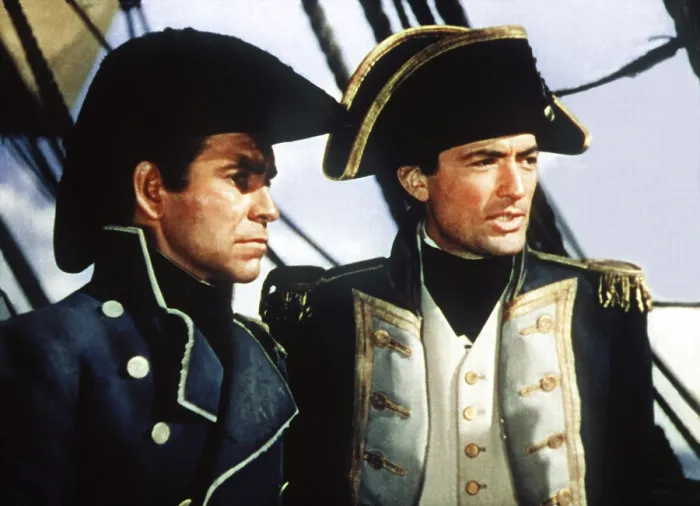 Framed Print : CAPTAIN HORATIO HORNBLOWER, from left: Terence Morgan, Gregory Peck, 1951 Framed Print : CAPTAIN HORATIO HORNBLOWER, from left: Terence Morgan, Gregory Peck, 1951