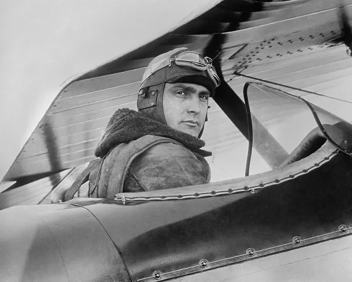 Framed Print : Captain Ira C. Eaker, at Bolling Field, Washington, D.C. Feb. 16, 1929. He was a military aviation pioneer between the wars, and set flight records
