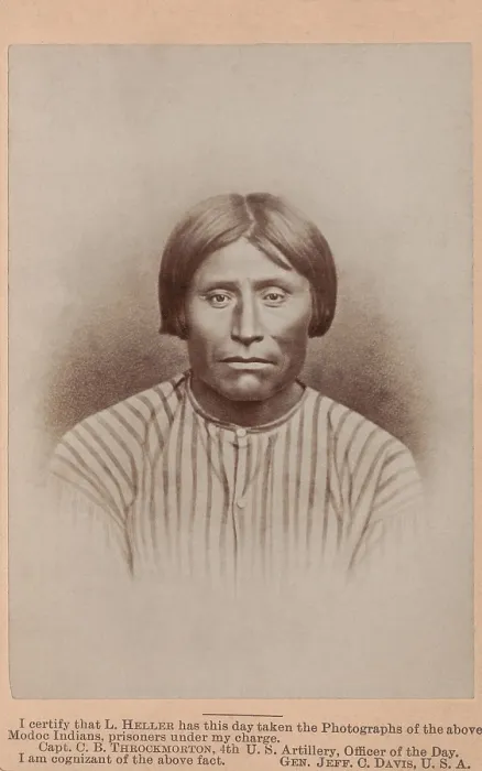 Framed Print : Captain Jack, whose Modoc name was Kintpuash, as a prisoner of war in US Army custody in 1873
