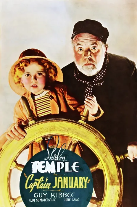Framed Print : CAPTAIN JANUARY, l-r: Shirley Temple, Guy Kibbee on poster art, 1936, TM and Copyright 20th Century Fox Film Corp. All rights reserved. / courtesy Everett Collection