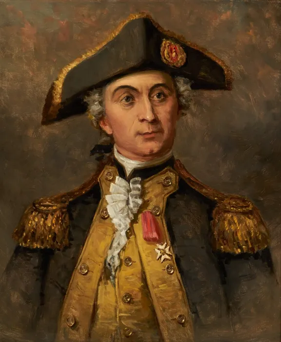 Framed Print : Captain John Paul Jones, copy after Charles Wilson Peales work of c. 1780-92