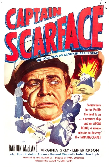 Framed Print : CAPTAIN SCARFACE, US poster, Barton MacLane (center), 1953 Framed Print : CAPTAIN SCARFACE, US poster, Barton MacLane (center), 1953