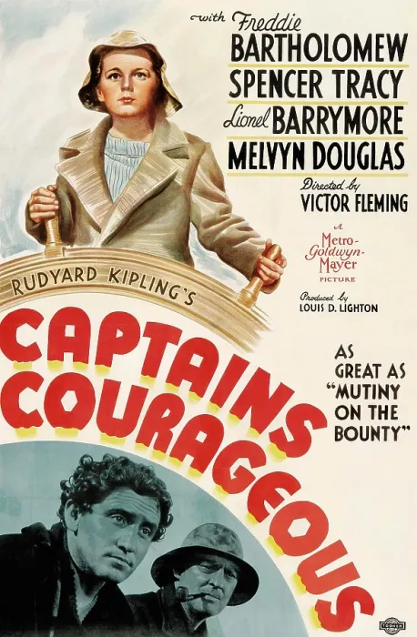 Framed Print : CAPTAINS COURAGEOUS, Freddie Bartholomew, Spencer Tracy, Lionel Barrymore, 1937