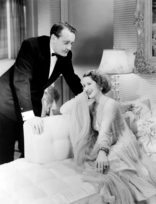 Framed Print : HER CARDBOARD LOVER, from left, George Sanders, Norma Shearer, 1942