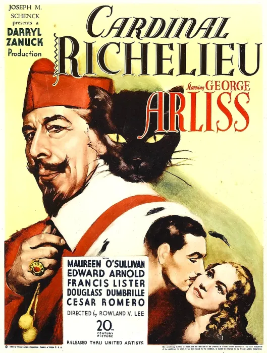 Framed Print : CARDINAL RICHELIEU, George Arliss, Cesar Romero, Maureen O'Sullivan, 1935, TM and copyright 20th Century Pictures. All rights reserved  /  Courtesy: Everett Collection