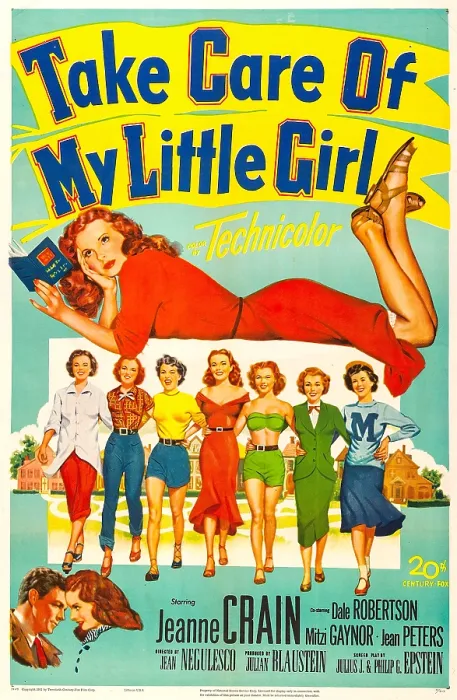 Framed Print : TAKE CARE OF MY LITTLE GIRL, US poster art, Jeanne Crain, (top), 1951. TM & Copyright 20th Century-Fox Film Corp. All rights reserved / courtesy Everett Collection